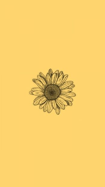 Wallpaper HD Yellow Aesthetic.