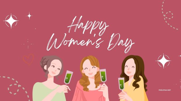 Wallpaper Happy Womens Day.