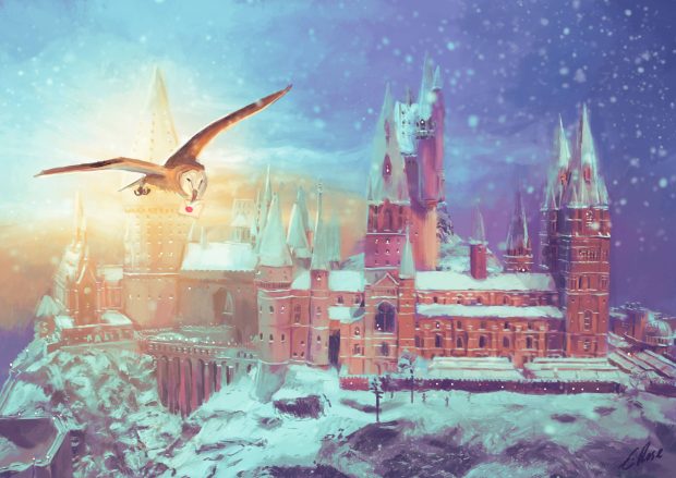 Wallpaper Harry Potter Winter.