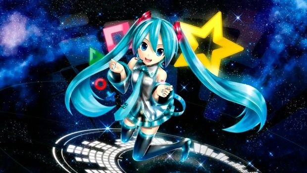 Wallpaper Hatsune Miku.