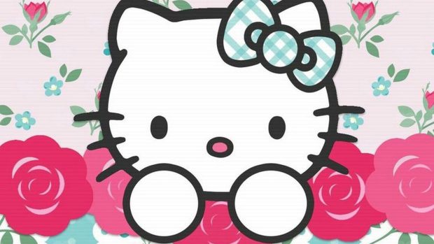 Wallpaper Hello Kitty Aesthetic.