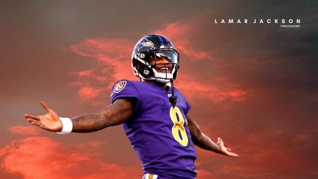 Wallpaper Lamar Jackson.