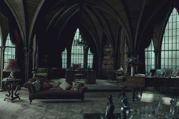 Wallpaper Slytherin Aesthetic Room.