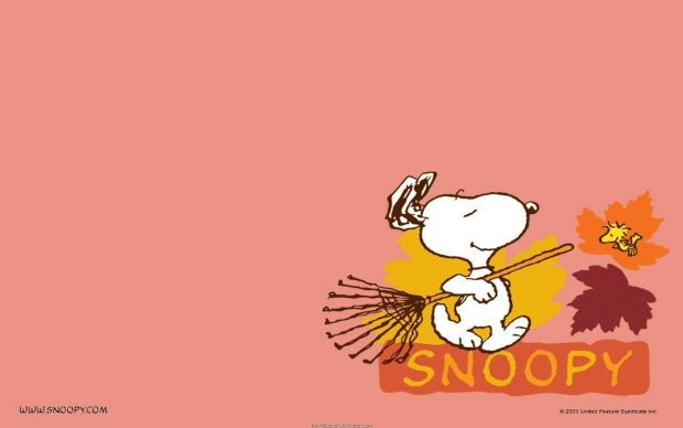 Wallpaper Snoopy Winter.