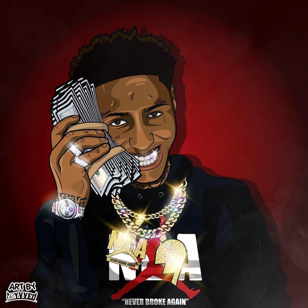 Youngboy Never Broke Again 2020 american rapper blue neon lights music  stars HD wallpaper  Peakpx