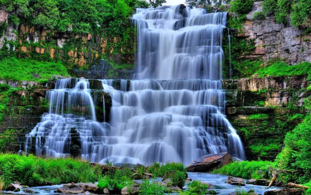 Waterfall Wide Screen Wallpaper.