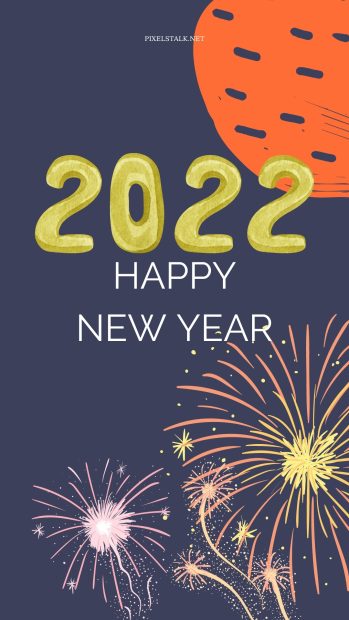 Welcome New year 2022 iphone wallpaper.