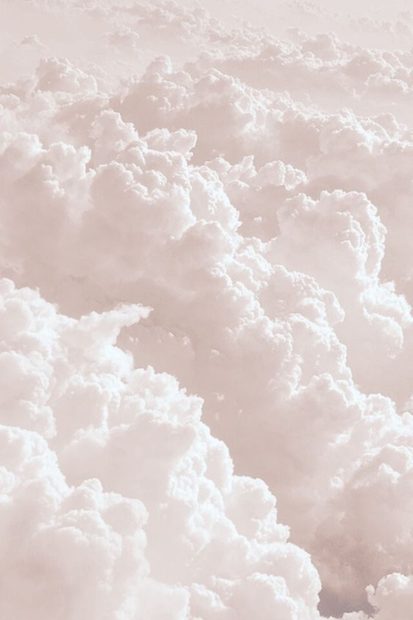 White Aesthetic Wallpaper Cloud.