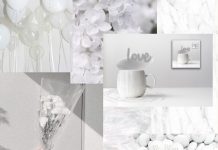 White Background Aesthetic Backgrounds Collage.