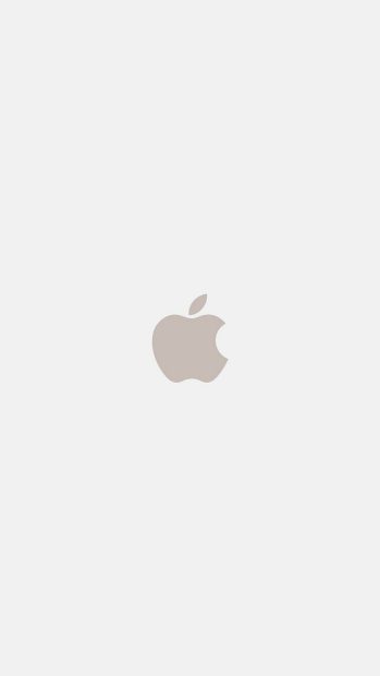 White Cute Background Apple.