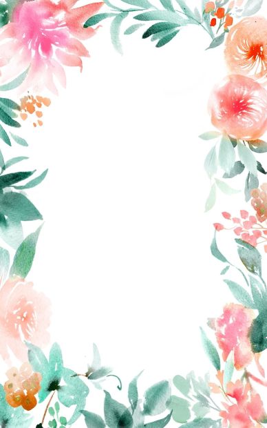 White Cute Floral Backgrounds.