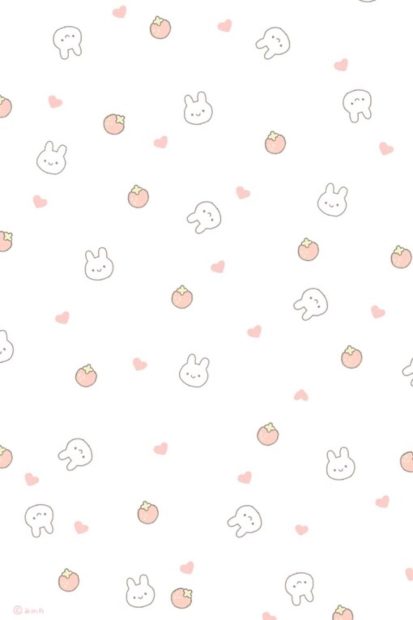 White Cute Pattern Background iphone.