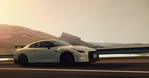 White Nissan GTR Wallpaper HD.