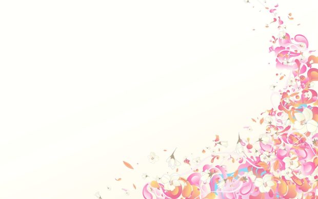 White Pink Pastel Background HD.