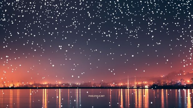 Winter Lights Wallpaper Free Download.