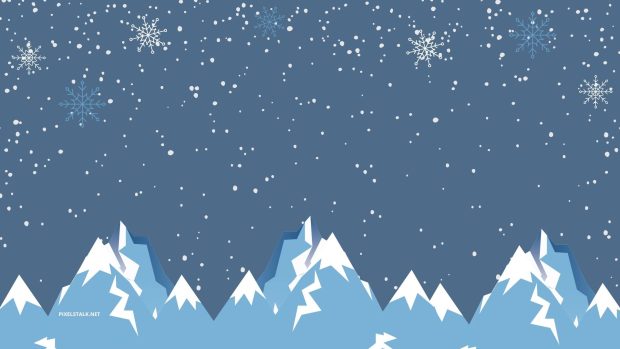 Winter Mountain Wallpaper HD Free download.