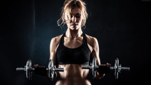 Woman Gym Wallpaper HD.