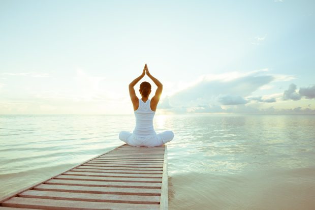 Woman Meditation Wallpaper HD.