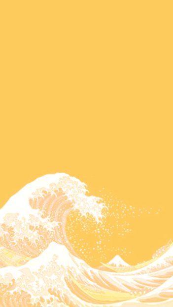 Yellow Aesthetic Backgrounds Tsunami.