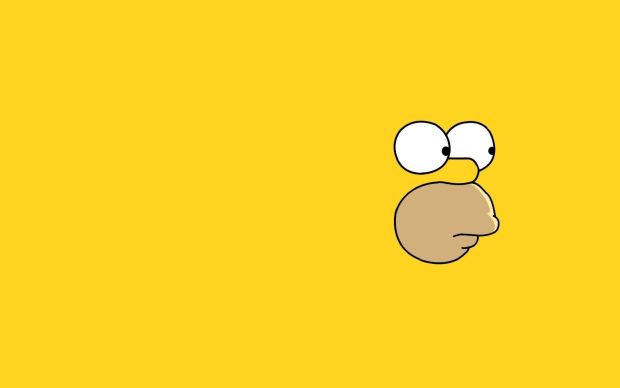 Yellow Aesthetic Wallpaper HD Simpson.