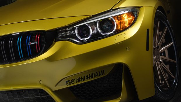 Yellow BMW Wallpaper HD.