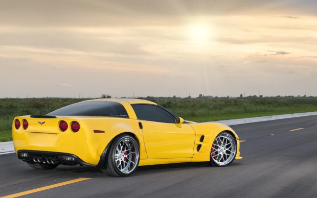 Yellow Corvette Wallpaper HD.