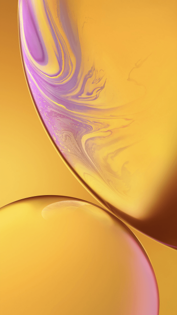 Yellow Iphone XR Wallpaper 4K HD.