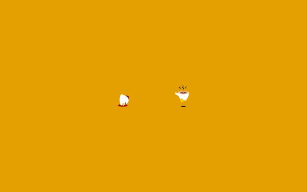 Yellow Minimalist Desktop Wallpaper HD.