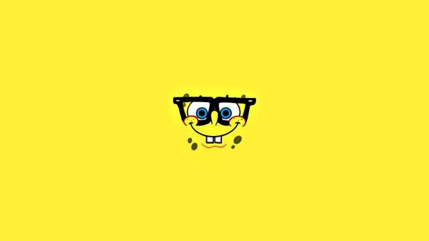 Yellow Spongebob HD Wallpaper.