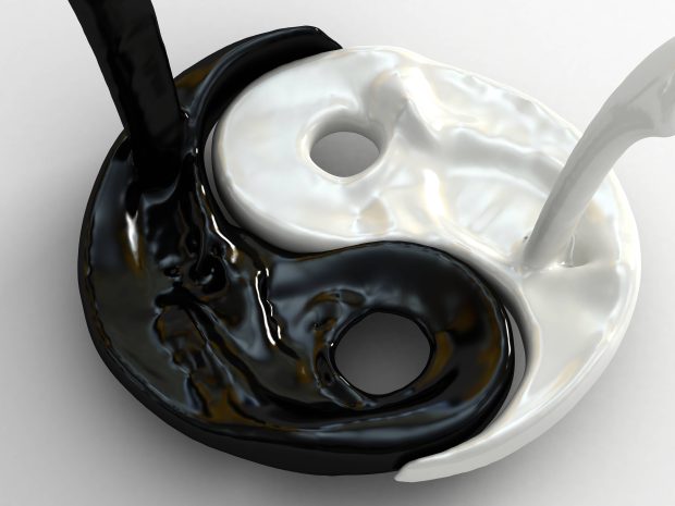 Yin Yang HD Wallpaper.