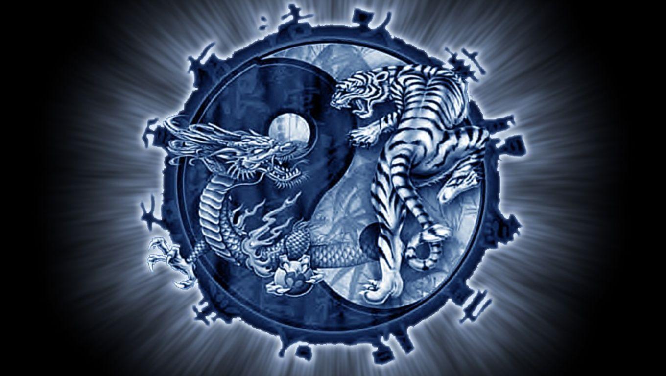 Amazing Yin Yang with a dragon and a tiger named The Tao Ying yang Yin  yang Yin Cool Dragon Yin Yang HD wallpaper  Pxfuel