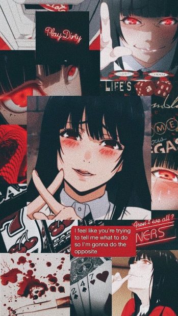 Yumeko Aesthetic Kakegurui Wallpaper HD.