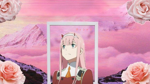 Zero Two Aesthetic Image.