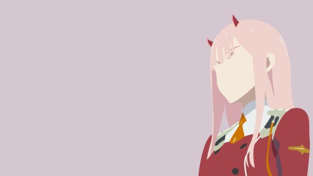 Zero Two Aesthetic Wallpaper Desktop.