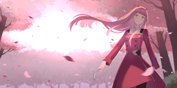 Zero Two Aesthetic Wallpaper HD.