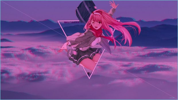 Zero Two Aesthetic Wallpaper for Desktop.