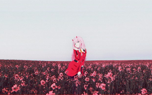 Zero Two Aesthetic Wallpaper for PC.