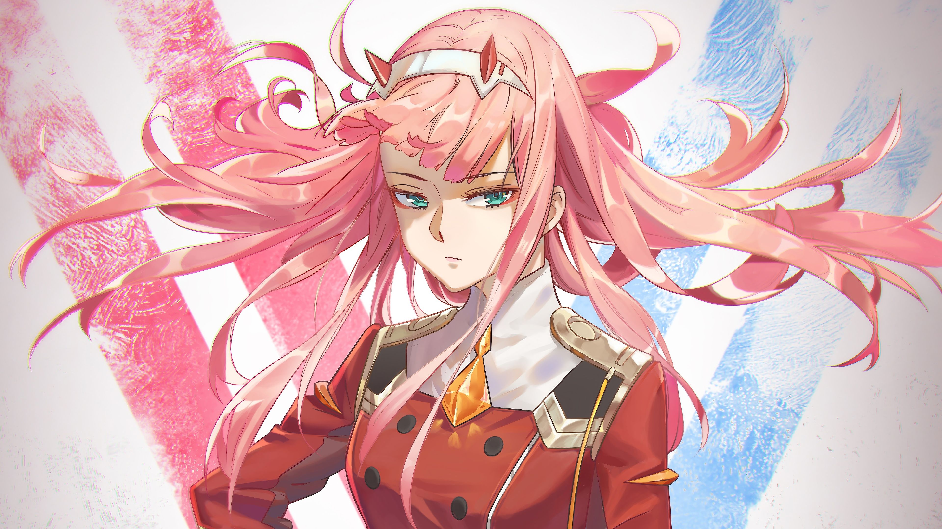 Anime wallpaper  Zero Two Darling in the FranXX