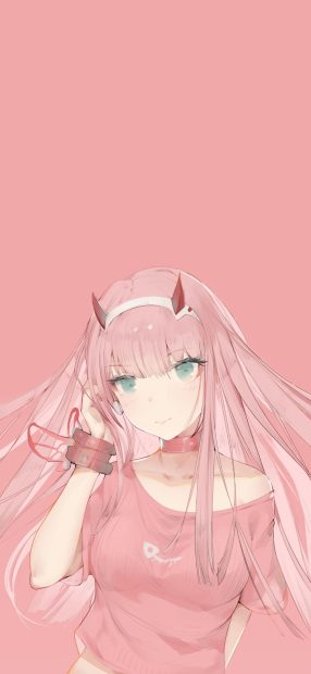 Zero Two Wallpaper Aesthetic High Quality.