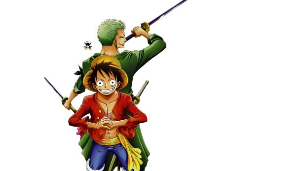 Zoro Vs Luffy One Piece Wallpaper 4K Background.