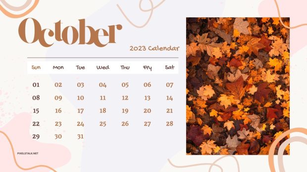 1920x1080 October 2023 Calendar Wallpaper HD.