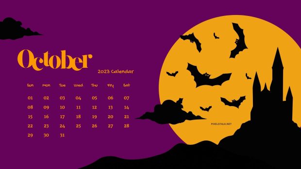31 October 2023 Calendar Wallpaper HD.