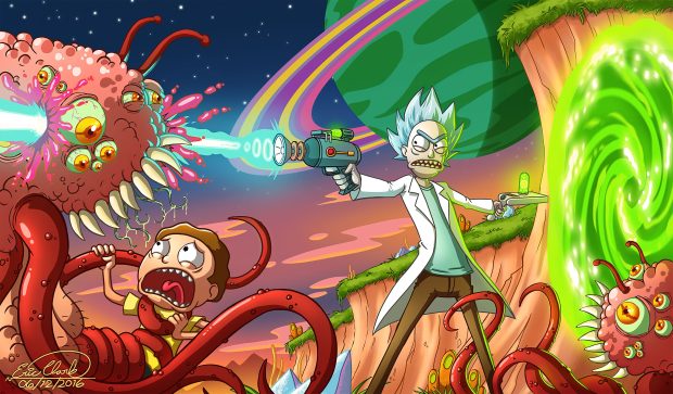 4K Rick And Morty Desktop Wallpaper HD.