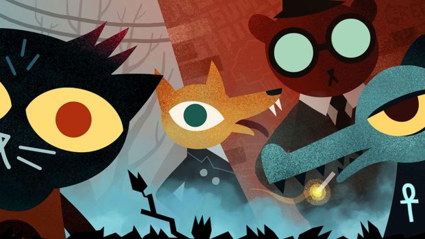 Abstract Night In The Woods Wallpaper HD.