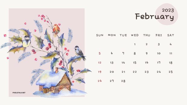 Aesthetic February 2023 Wallpaper HD.