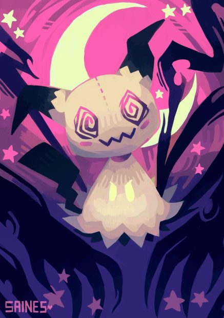 Aesthetic Mimikyu Wallpaper HD.