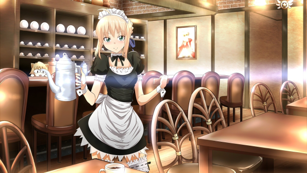 Anime Cafe Background HD Free download.