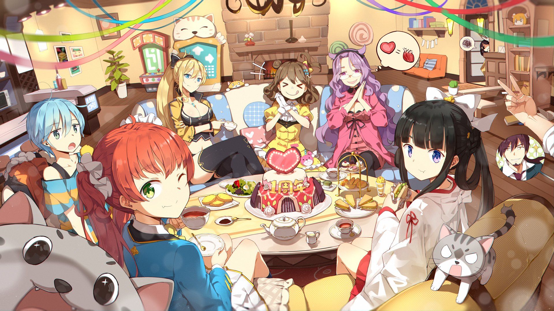 Anime Cafe Backgrounds HD High Resolution 