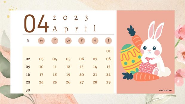 April 2023 Calendar HD Wallpaper Free download.