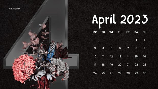 April 2023 Calendar Wallpaper HD Free download.